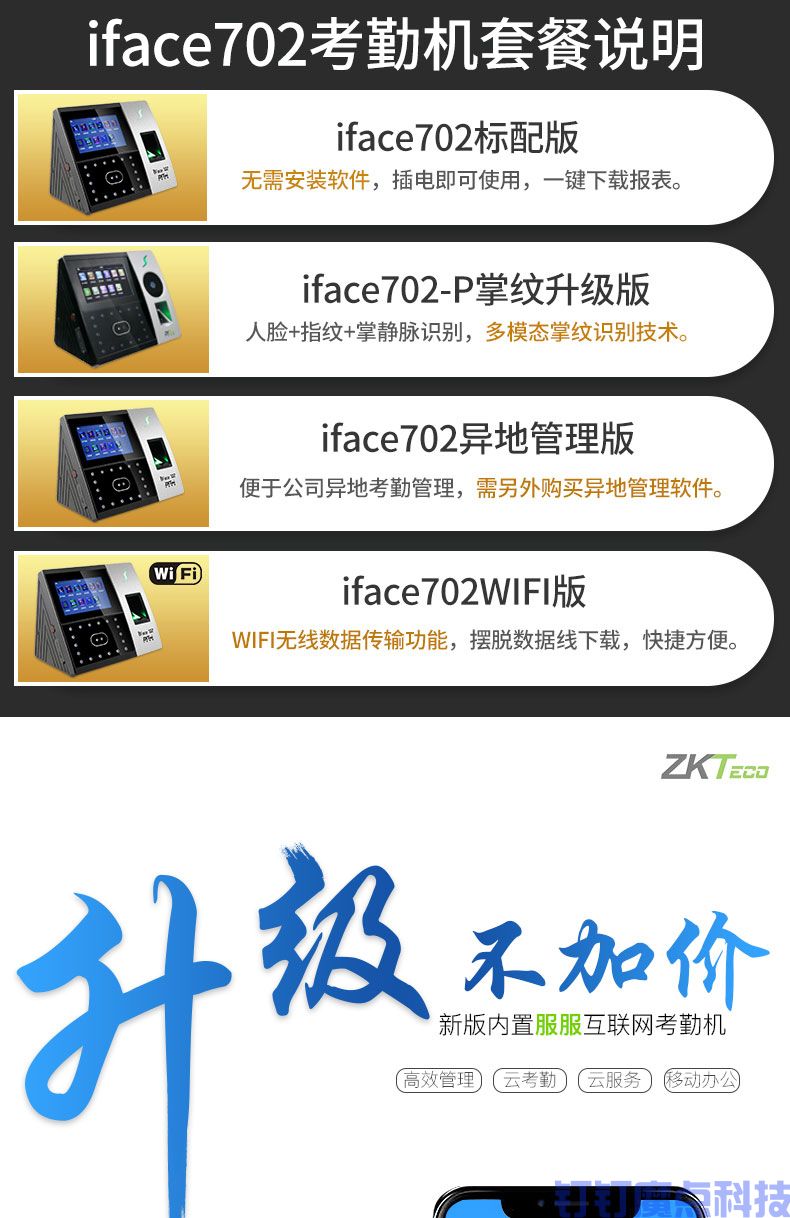 中控iface702人臉考勤門禁機(圖1)
