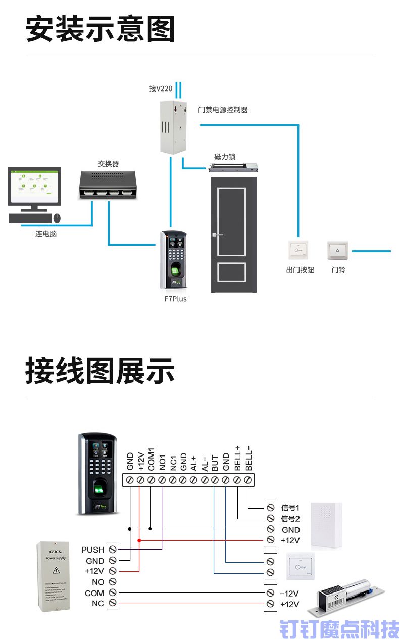 中控智慧F7plus指紋考勤門禁機(圖16)